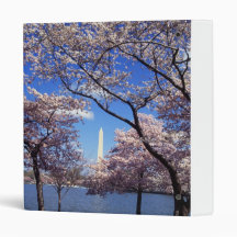 Cherry blossom in Washington DC Vinyl Binder