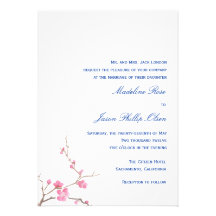 Cherry Blossom Invitation