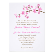 Cherry Blossom Invites