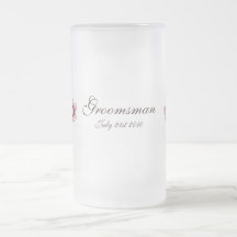 Cherry Blossom Modern Custom Groomsman Coffee Mug