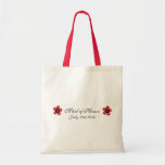 Cherry Blossom Modern Custom MOH Favour Tote Bags