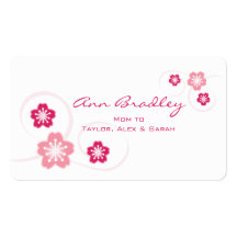 Cherry Blossom Mom Calling Card Business Card