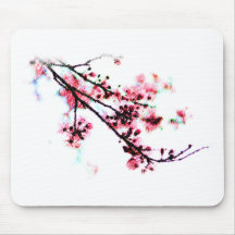 Cherry Blossom Painting Mouse Pads