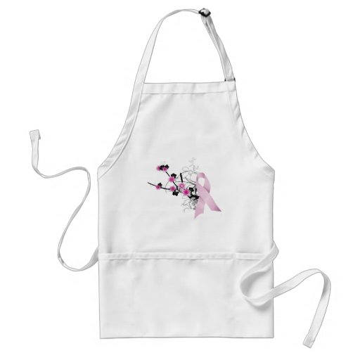 Cherry Blossom Pink Ribbon Aprons