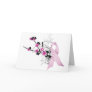 Cherry Blossom Pink Ribbon Greeting Cards