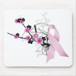 Cherry Blossom Pink Ribbon Mouse Mats