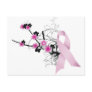 Cherry Blossom Pink Ribbon Postcards