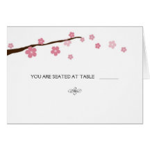 cherry blossom; place card
