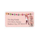 Cherry Blossom Pretty Pink Fawn Label