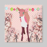 Cherry Blossom Pretty Pink Fawn   Magnet magnets