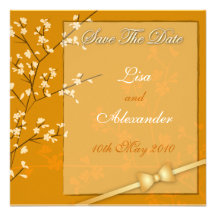 Cherry Blossom Save The Date :: Orange Invitations
