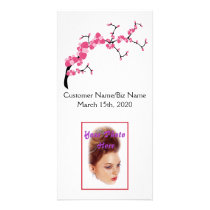 Cherry Blossom Tree Branch Photo Card