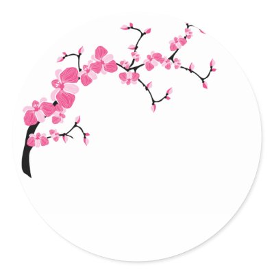 Cherry Blossom Tree Branch Stickers by mrssocolov2