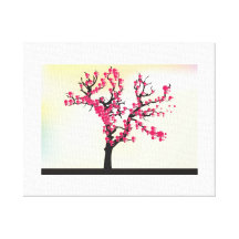 Cherry Blossom Tree Stretched Canvas Print