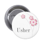 Cherry Blossom Usher Button