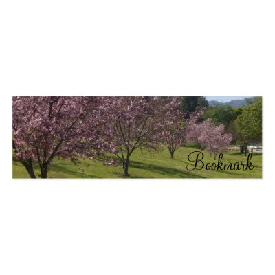 Cherry Blossoms BOOKMARK by JuJuGardens