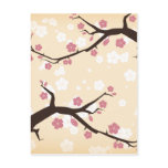Cherry Blossoms Branch Weddings Post Card