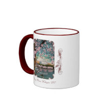 Cherry Blossoms Victorian Coffee Mug