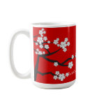 Cherry Blossoms White Sakuras Flowers Zen Mug