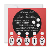 Cherry Bomb Red Pin Party Bowling Birthday Party