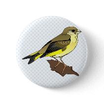 Cherry Canary Pinback Button