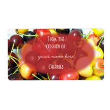 Cherry Canning Labels