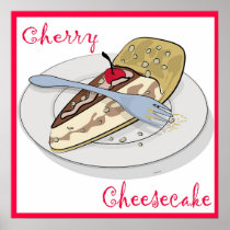 Cherry Cheesecake Poster