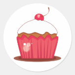 Cherry Cupcake Coordinating Envelope Seals Sticker