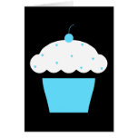 cherry cupcake greeting card