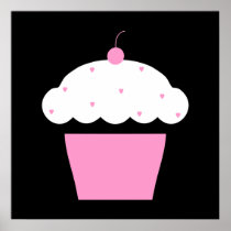 cherry cupcake posters