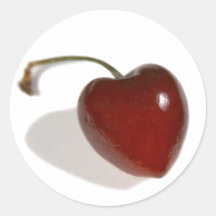 Cherry Heart Sticker