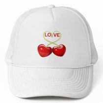 CHERRY LOVE HEARTS HATS