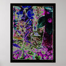 cherry-night with little birds print