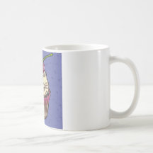 Cherry on Blue Mugs