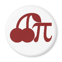 Cherry Pi Refrigerator Magnet