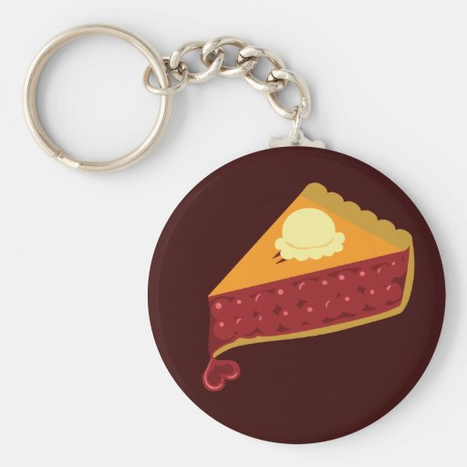 Cherry Pie Heart Key Chains