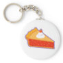 Cherry pie with whipped cream keychain