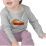 Cherry pie with whipped cream t-shirts