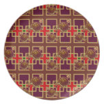 Cherry Turtle Pattern Plates