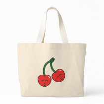 Cherry Twins Canvas Bag