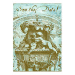 Cherub Angel Baby Vintage Save the Date Cards Business Card Templates