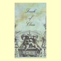 Cherub Angels French Architecture Green business cards