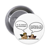Cherub St. Valentine Pinback Buttons