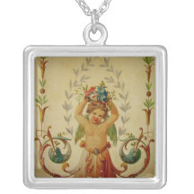 Cherub with Posies Necklace