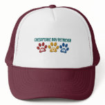 CHESAPEAKE BAY RETRIEVER Mom Paw Print 1 Trucker Hat