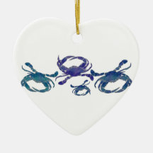 Chesapeake Blue Crabs Christmas Tree Ornaments
