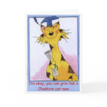 Cheshire Cat Grin - Graduation Card