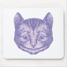 Cheshire Cat Inked Lavender Mousepads