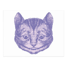 Cheshire Cat Inked Lavender Post Cards