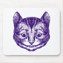Cheshire Cat Inked Purple Mousepads